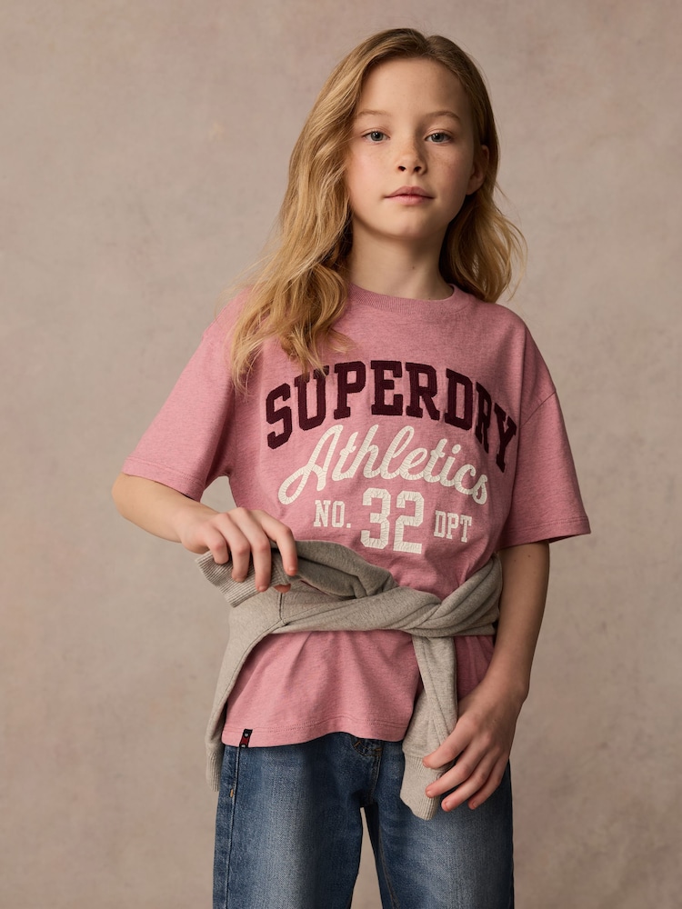 Superdry Pink T-Shirt - Image 1 of 9