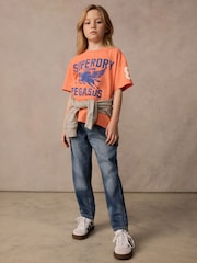 Superdry Coral/Blue T-Shirt - Image 2 of 11