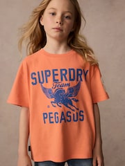 Superdry Coral/Blue T-Shirt - Image 4 of 11