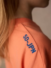 Superdry Coral/Blue T-Shirt - Image 6 of 11