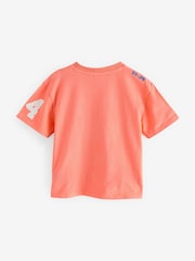 Superdry Coral/Blue T-Shirt - Image 9 of 11