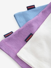 أرجواني/أبيض - حزمة من 3 تيشرتات من Superdry - صورة 7 من 7