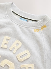 Superdry Grey Marl 72 Sweatshirt - Image 3 of 5