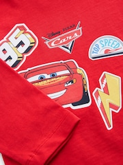 Red Long Sleeve 100% Cotton Cars T-Shirt (9mths-8yrs) - Image 3 of 4