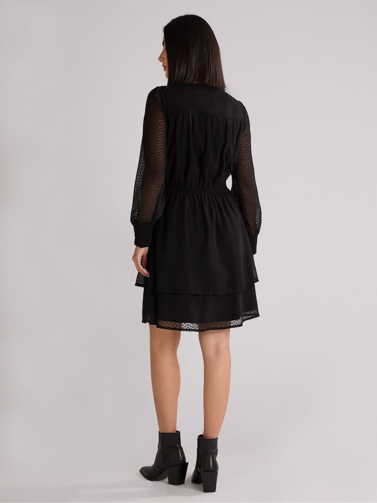Ro&Zo Dobby Trim Insert Dress - Bild 2 von 4