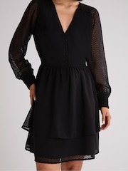 Ro&Zo Dobby Trim Insert Dress - Bild 3 von 4