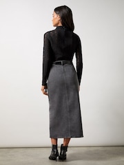 Ro&Zo Grey Wide Leg Skirt - Image 4 of 4