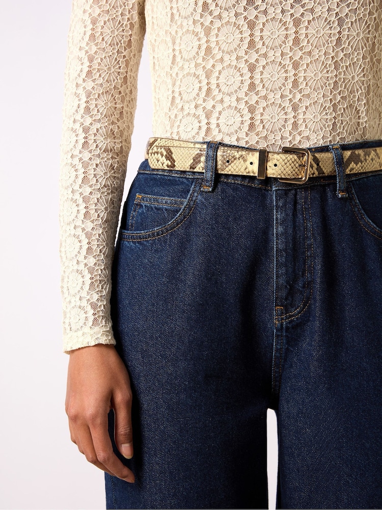 Ro&Zo Blue Straight 100% Cotton Jeans - Image 4 of 6