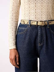 Ro&Zo Blue Straight 100% Cotton Jeans - Image 6 of 6