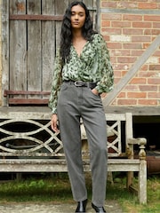 Ro&Zo Green Leopard Print Blouses - Image 2 of 6