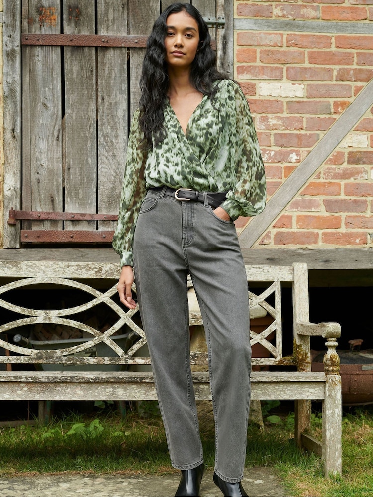 Ro&Zo Green Leopard Print Blouses - Image 2 of 6