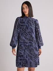 Ro&zo hochgeschlossenes Kleid mit Schlangeneffekt - Bild 2 von 4