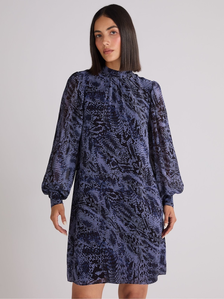 Ro&zo hochgeschlossenes Kleid mit Schlangeneffekt - Bild 2 von 4