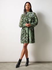 Ro&Zo Leopard Print High Neck Dress - Image 2 of 5