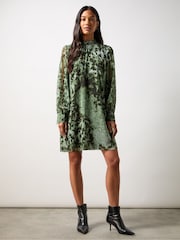 Ro&Zo Leopard Print High Neck Dress - Image 4 of 5