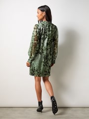 Ro&Zo Leopard Print High Neck Dress - Image 5 of 5
