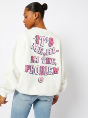 Skinnydip Cream Sweatshirt - Image 3 of 5