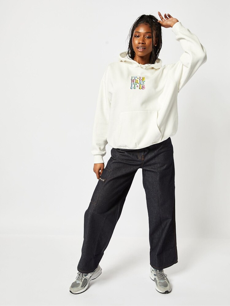 Skinnydip Cream Oversized Hoodie - Image 2 of 4