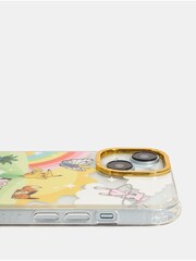 Skinnydip Olive Green Wildflower Thistle Shock iPhone CaseiPhone 15 Plus Case - Image 4 of 5