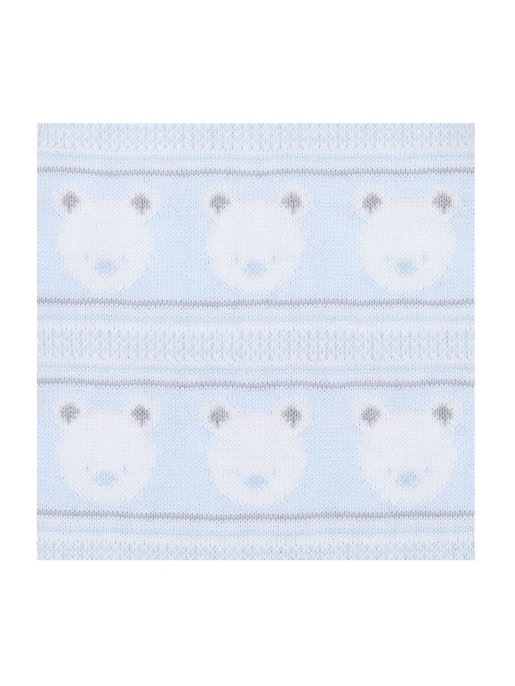 Emile Et Rose Knitted 100% Cotton All-In-One With Teddy Design and Hat - Image 6 of 6 Emile Et Rose Knitted 100% Cotton All-In-One With Teddy Design and Hat - Image 6 of 6