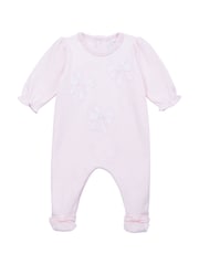 Emile Et Rose 100% Cotton All-In-One With Large Applique Bow & Feet - Image 2 of 4