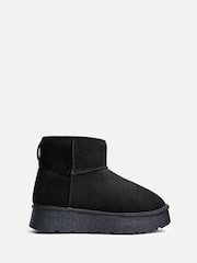 Linzi Black Cammie Platform Ankle Boots With Inside Zip - Image 3 of 6