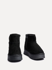 Linzi Black Cammie Platform Ankle Boots With Inside Zip - Image 4 of 6