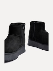 Linzi Black Cammie Platform Ankle Boots With Inside Zip - Image 6 of 6