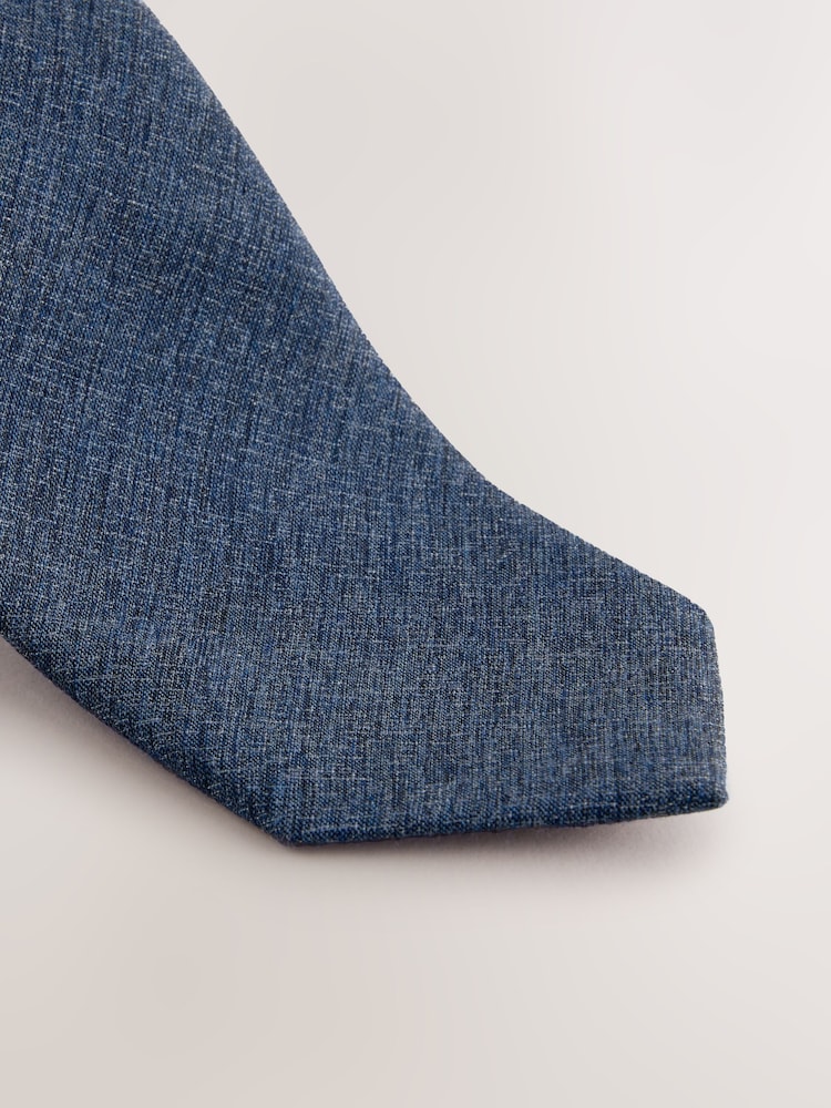 Blue Melange Tie - Image 3 of 3