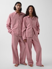 Rot, Vichy - Gap Softest Flannel Pyjamas Top - Bild 3 von 4
