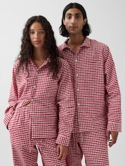 Rot, Vichy - Gap Softest Flannel Pyjamas Top - Bild 4 von 4