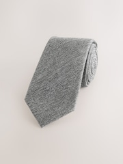Grey Melange Tie - Image 2 of 4