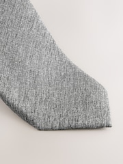 Grey Melange Tie - Image 4 of 4