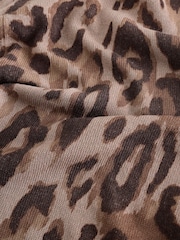 Animal Neutral Knitted Collared Short Sleeve Shirt With Linen - Image 7 of 8