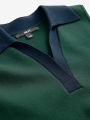 Green Navy Smart Knitted Sleeveless Polo Tank - Image 7 of 7