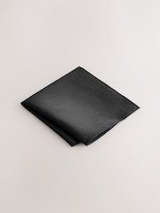 Black Silk Tie And Pocket Square Set - Image 4 of 4