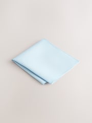 Blue Textured Tie And Pocket Square Set - Image 4 of 4