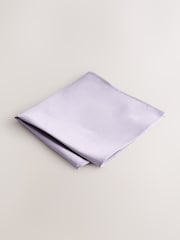Purple Silk Tie And Pocket Square Set - Image 4 of 4