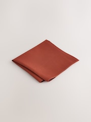 Rust Textured Tie And Pocket Square Set - Image 7 of 7