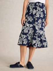 White Stuff Purple Ava Reversible Skirt - Image 4 of 7