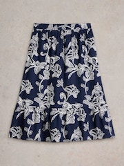 White Stuff Purple Ava Reversible Skirt - Image 5 of 7