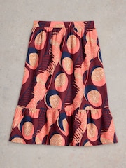 White Stuff Purple Ava Reversible Skirt - Image 6 of 7