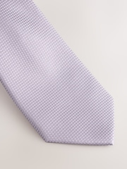 Lilac Textured Tie And Pocket Square Set - Image 2 of 4