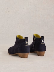 White Stuff Blue Wide Fit Suede Ankle Boots - Image 3 of 4