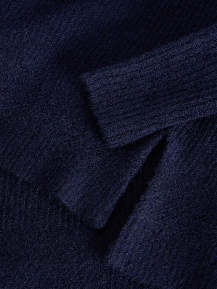 White Stuff Blue Lovely Rib Jumper - Image 6 of 6