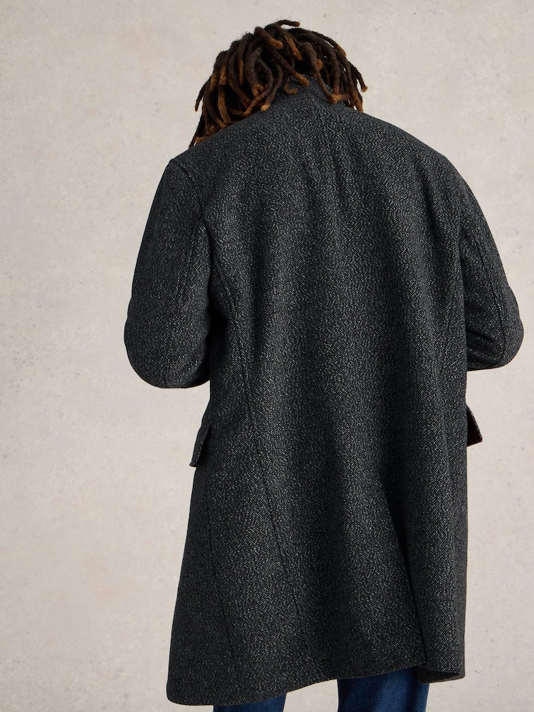 White Stuff Grey Wool Funnel Coat - Image 2 of 6