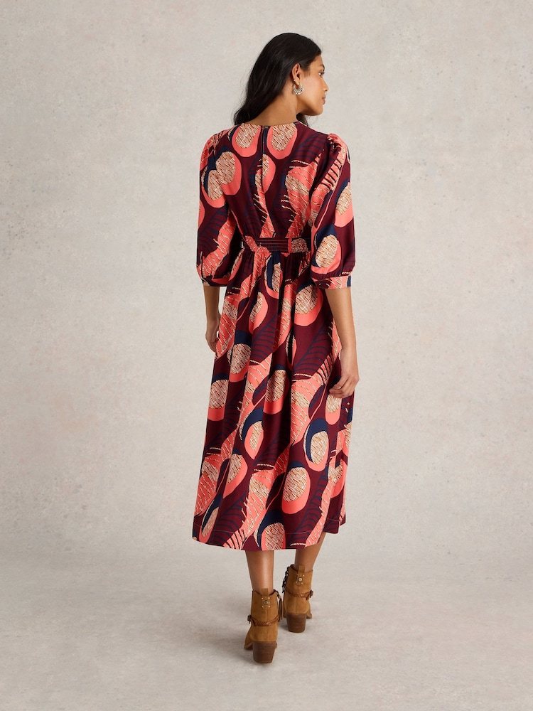 White Stuff Purple Lucy Midi Dress - Image 2 of 6