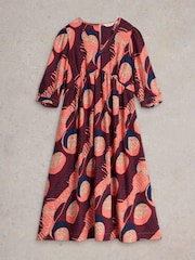 White Stuff Purple Lucy Midi Dress - Image 5 of 6