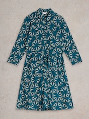 White Stuff Green Ria Jersey Shirt Dress - Image 5 of 6