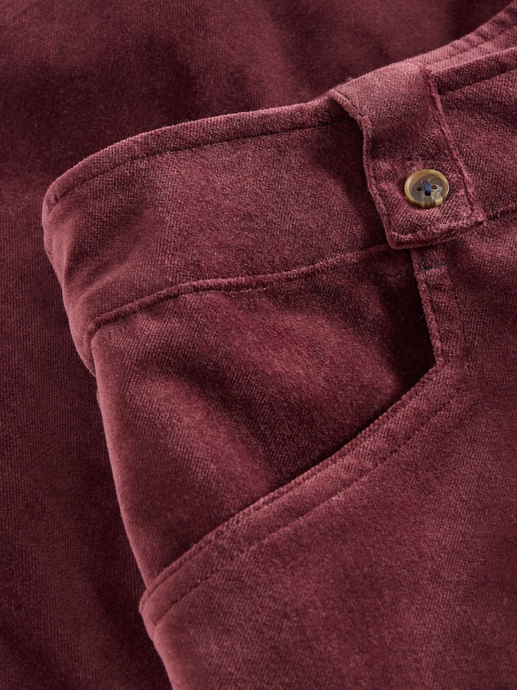 White Stuff Purple Belle Cropped Velvet Trousers - Image 6 of 6 White Stuff Purple Belle Cropped Velvet Trousers - Image 6 of 6